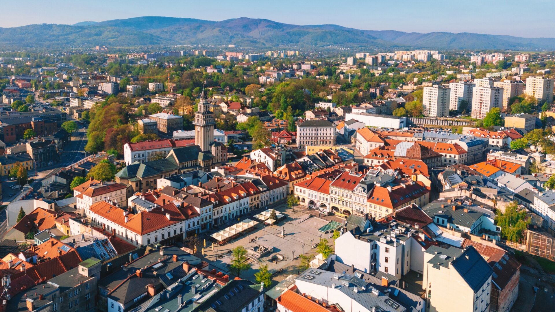 Panorama miasta Bielsko-Biała
