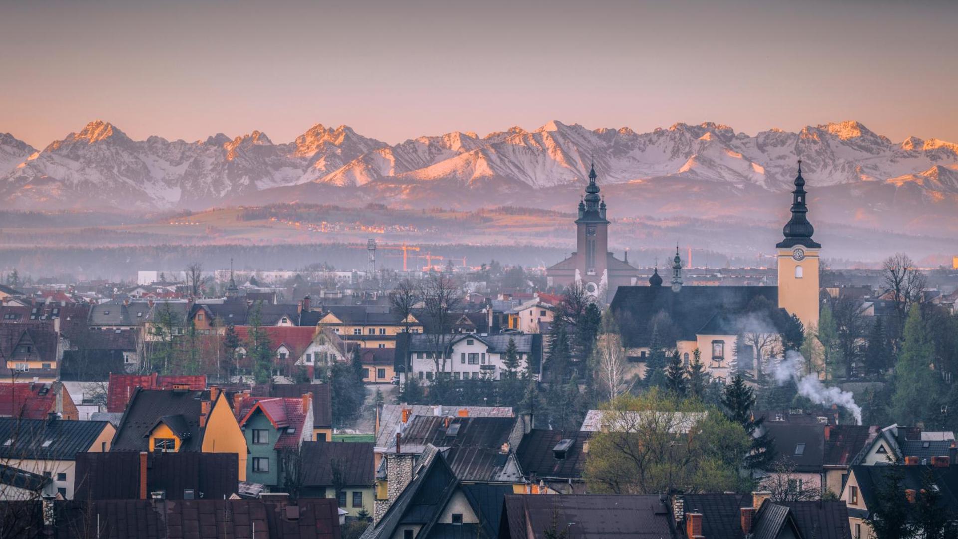 Panorama miasta Nowy Targ